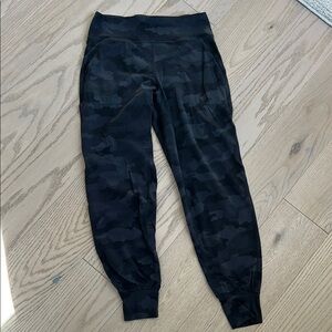 lululemon athletica Black Camo Track Pants
